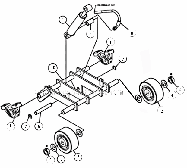Page X Diagram and Parts List for MK-4030KB  MK Diamond Concrete Saw